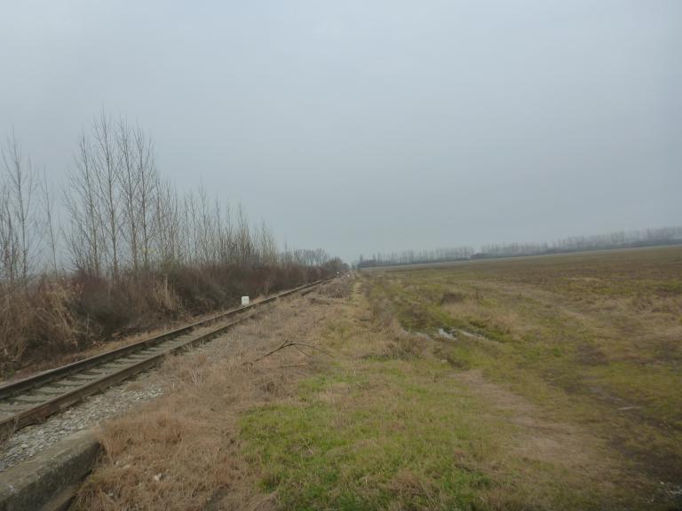 A vasúti sínek mentén