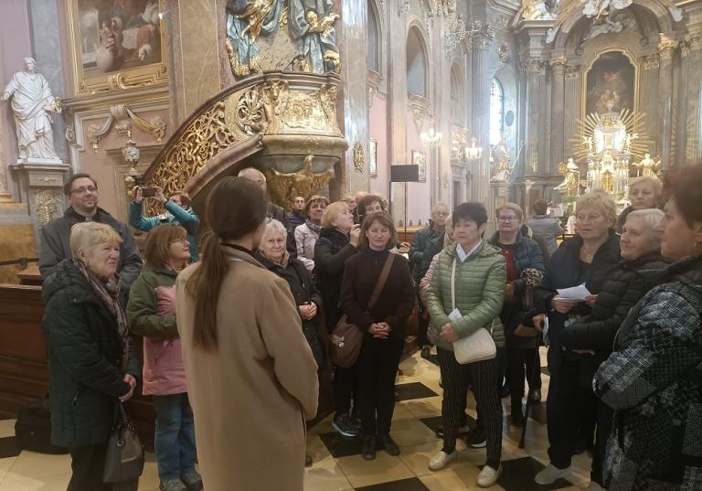 A Szent Hegy-bazilikában (Fotó: Mária Út Felvidéken)