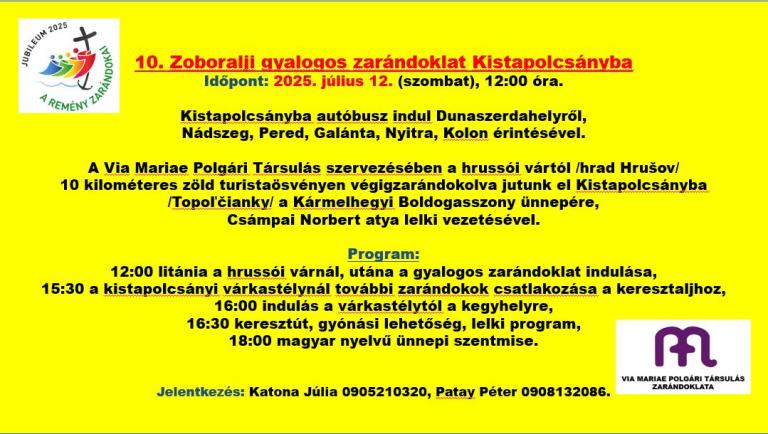 A felhívás plakátja