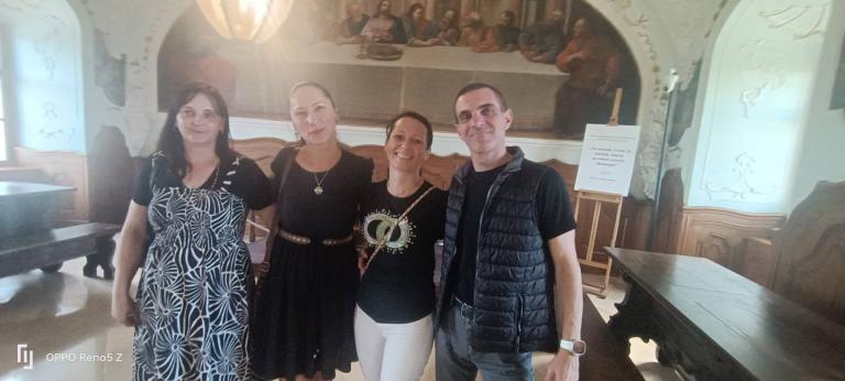 A Salve Dio egyházi énekegyüttes tagjai Majkon (Fotó: Via Via Mariae p.t.)