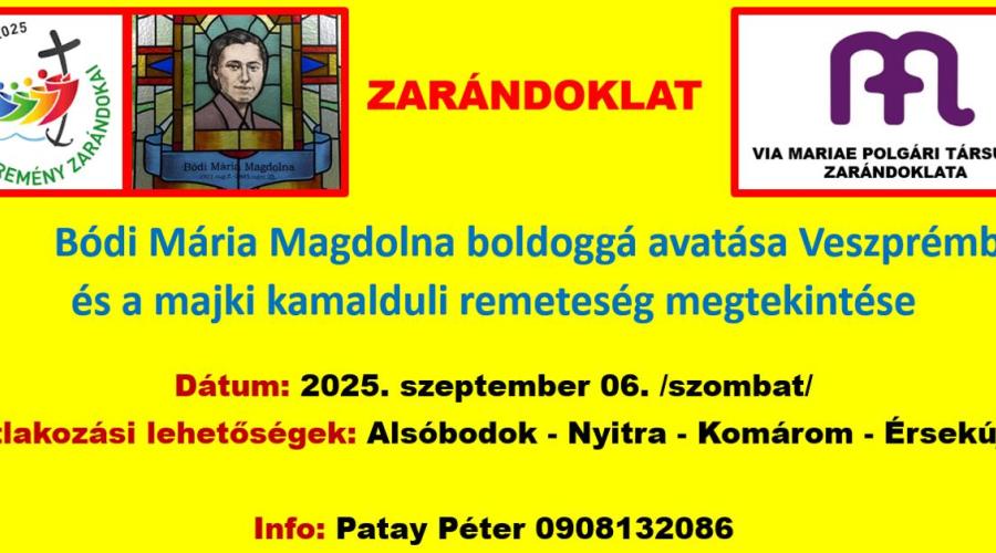 Buszos zarándoklat Veszprémbe