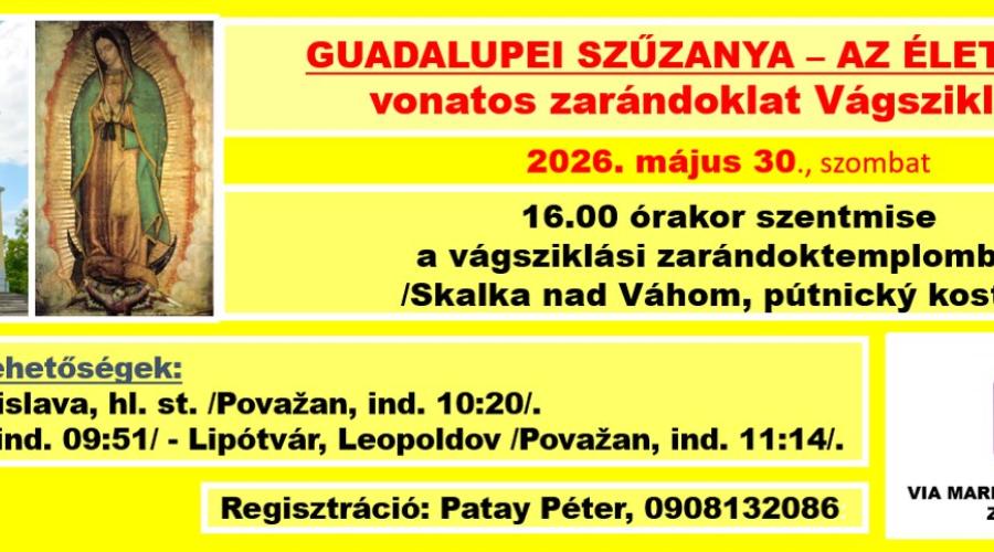 Vonatos zarándoklat Vágsziklásra - felhívás