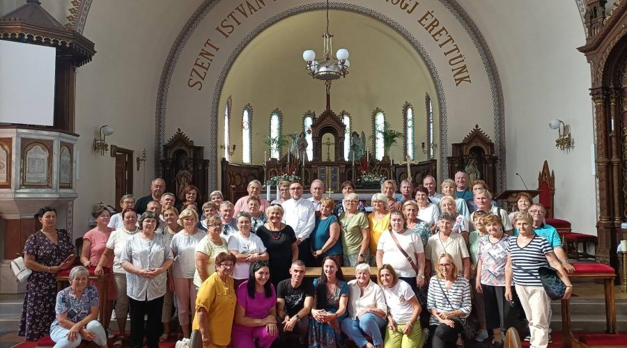 Zoboralji zarándokok az Újpest Kertvárosi Szent István-templomban (Fotó: Via Mariae p.t.)